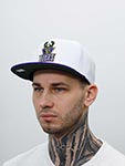 Бейсболка MITCHELL NESS арт. 6HSSSH21294-MBUWHPR Milwaukee Bucks NBA (белый / фиолетовый)
